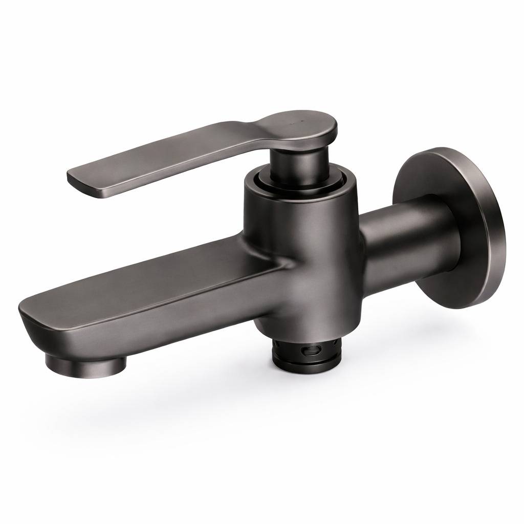 BRASS 2WAY BIB TAP GRAPHITE GREY BRASS 2WAY BIB TAP GRAPHITE GREY