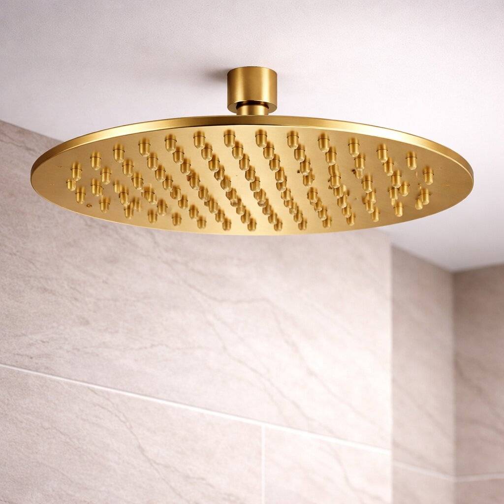 Head Shower-Round-25Mm Brushed Gold Head Shower-Round-25Mm Brushed Gold