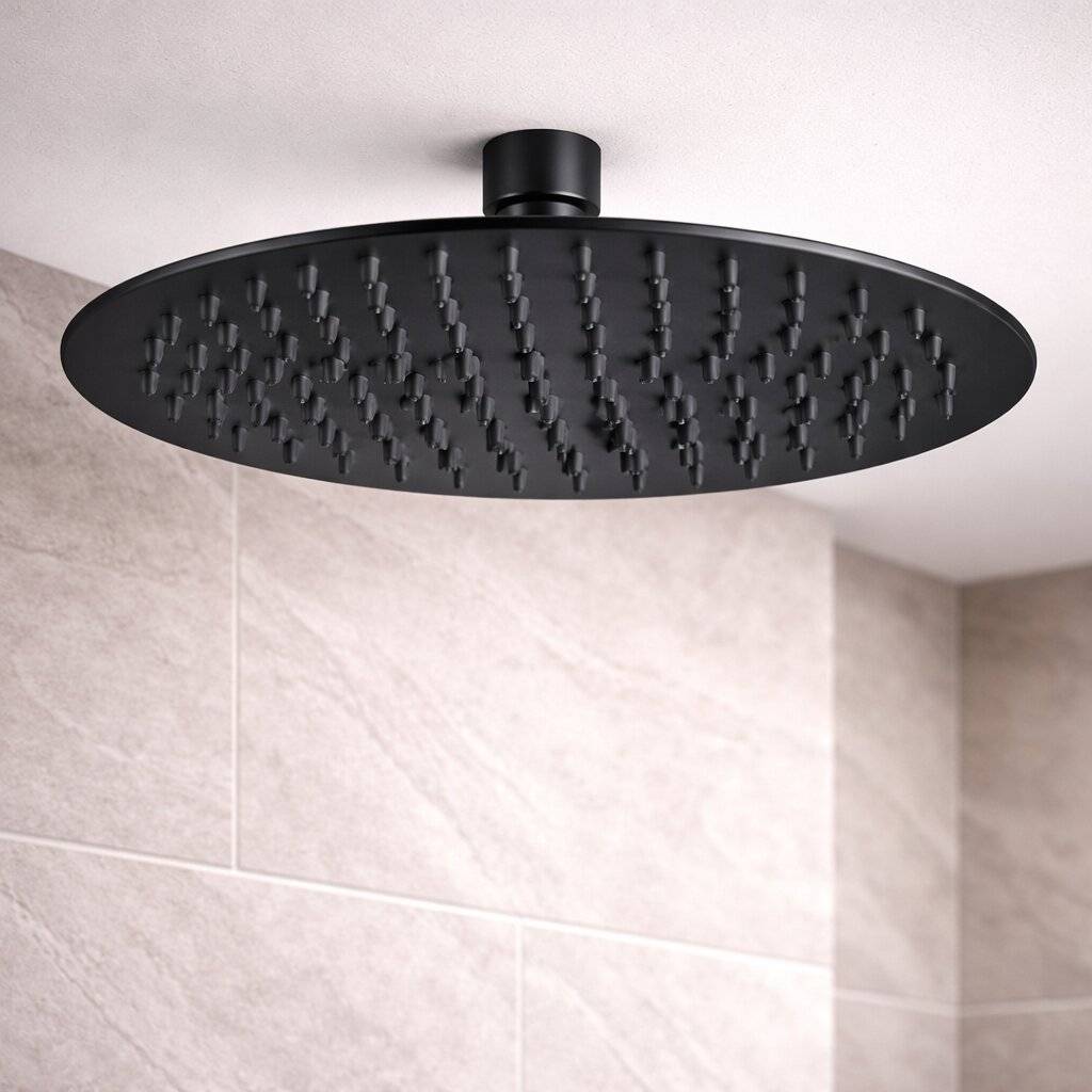 Head Shower-Round-25Mm Matte Black Head Shower-Round-25Mm Matte Black