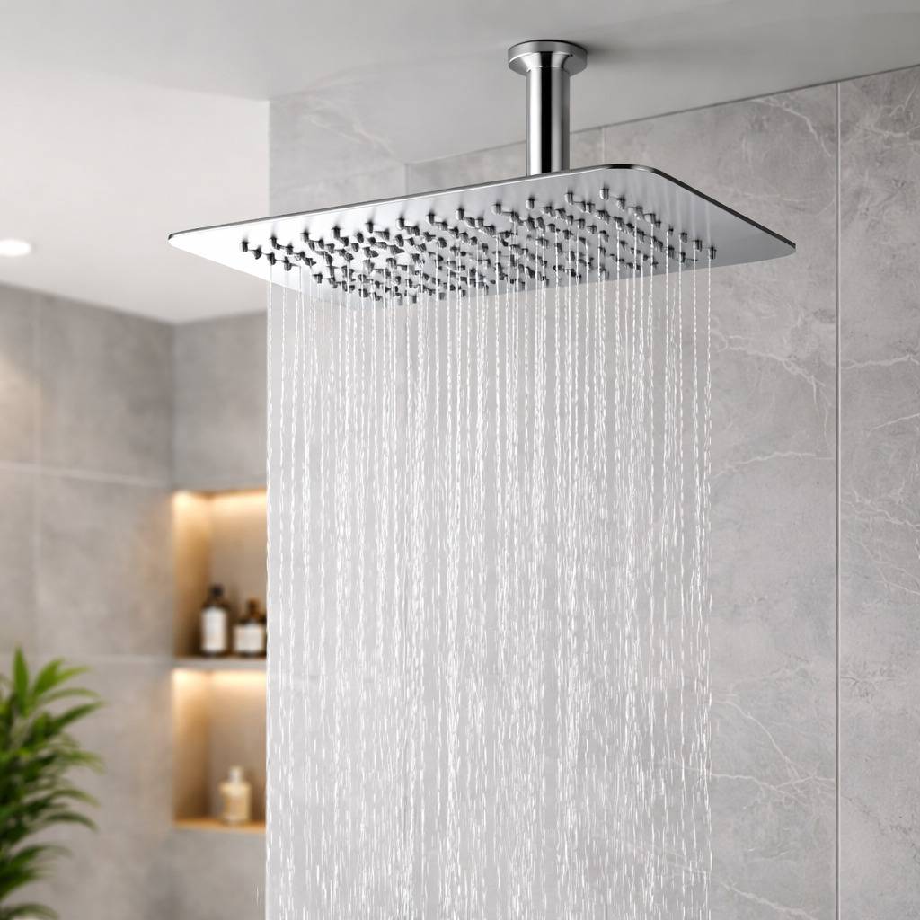 Shower Head CARRE 200x200x2, chrome Shower Head CARRE 200x200x2, chrome